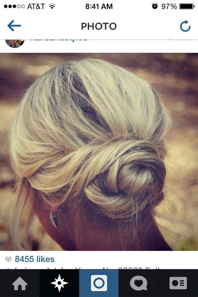 Idée chignon coiffure mariée