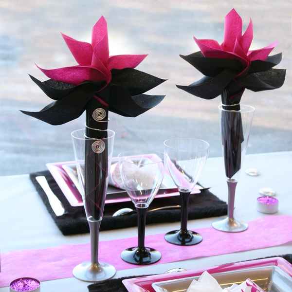 Pliage serviette mariage