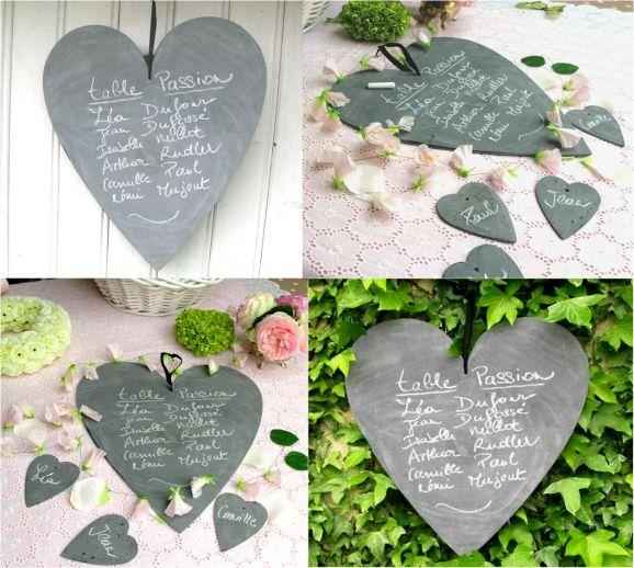 Menu ardoise mariage