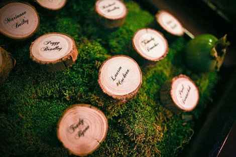 Decoration mariage bois
