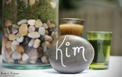 Marque place mariage theme nature