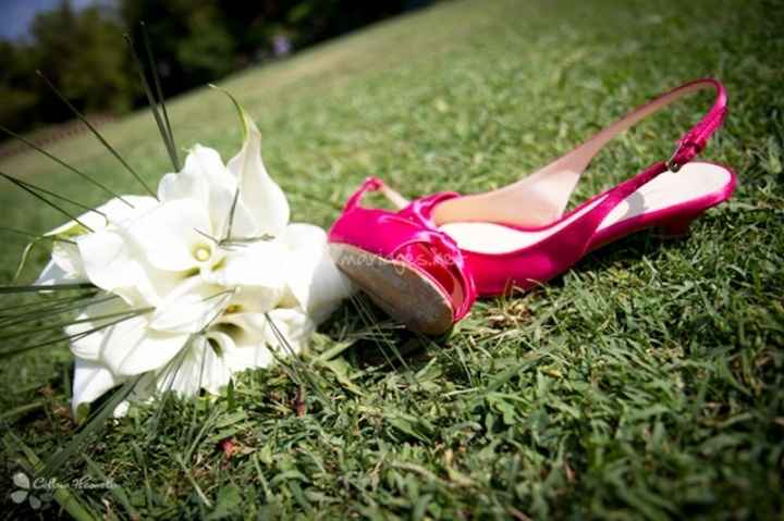 Chaussures mariage fushia