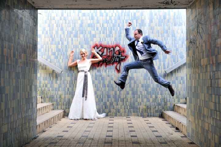 Photo originale couple mariage