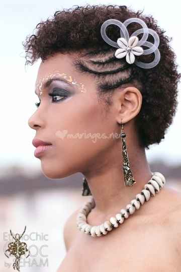 Coiffure et maquillage peau noire - metisse