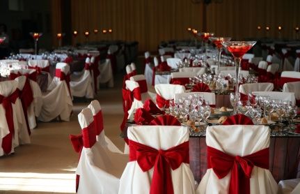 Banquet mariage rouge