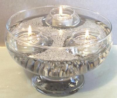 Bougies argent decoration mariage