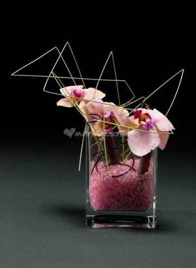 Decoration de table avec orchidees