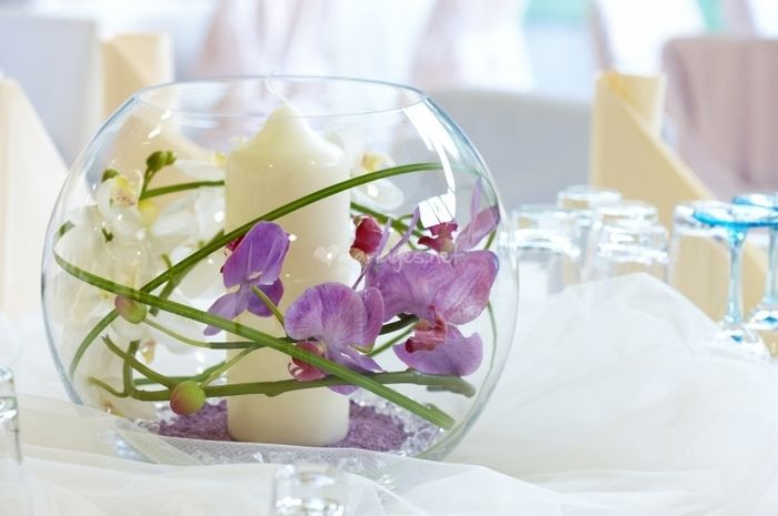 Decoration avec orchidee