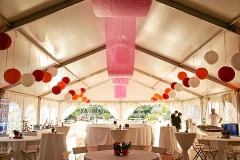 Decoration du chapiteau de mariage