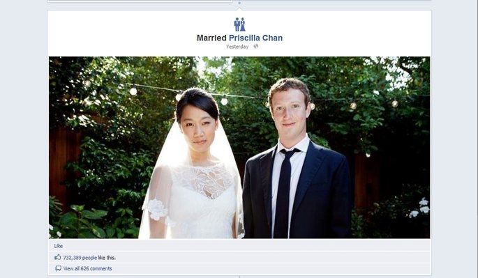 Le fondateur de facebook Mark Zuckerberg s'est marié samedi 19  mai