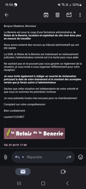 Attention fermeture judiciaire bennerie 1