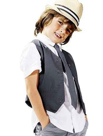 Chemise, gilet et cravate pour mon fils