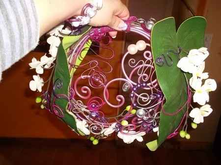 mon bouquet en fil d'aluminuim 
