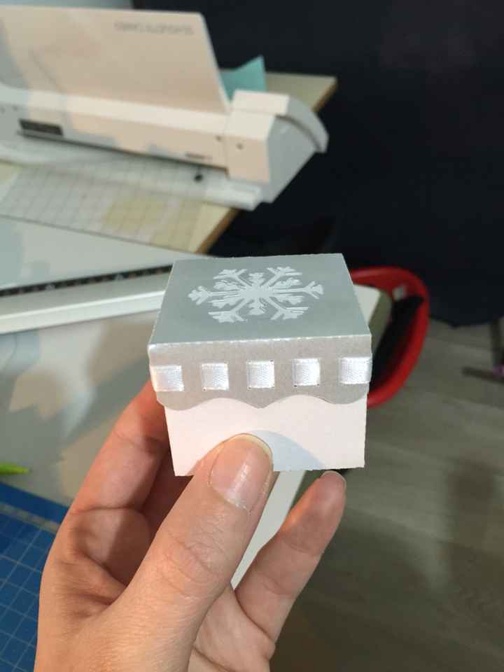 Mes boîtes à dragées diy thème flocon - 1