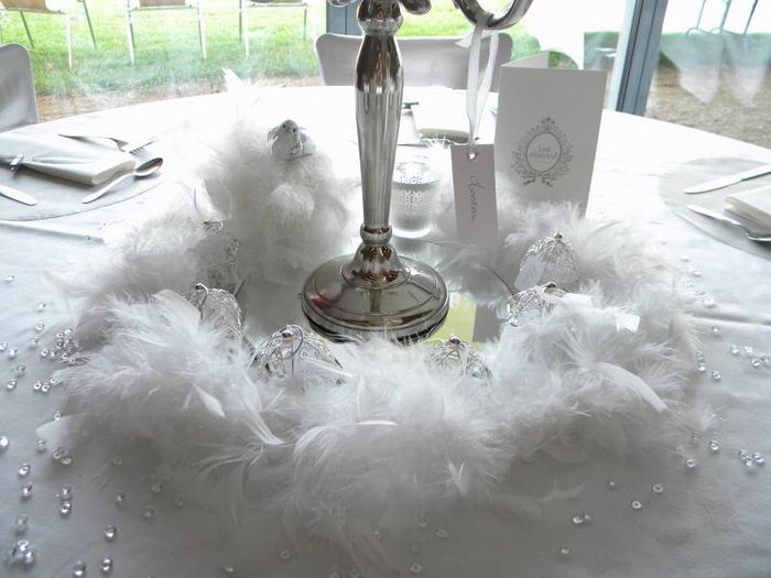 Décoration de tables àvec plumes ? - 1