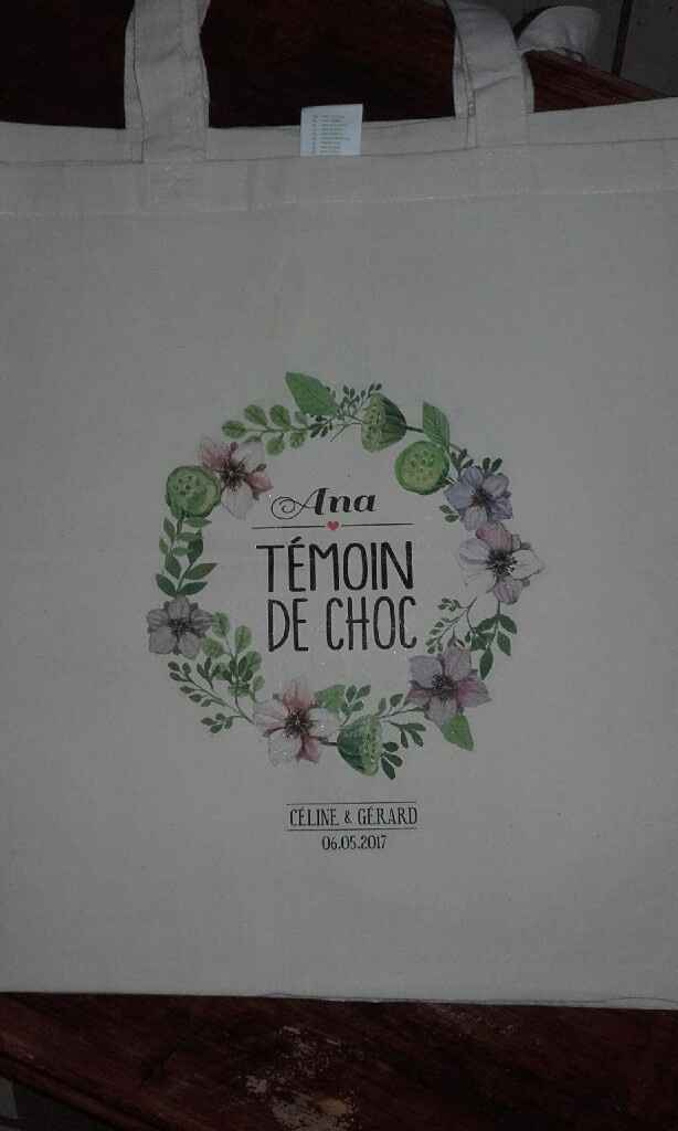 Sacs et badges témoins - 2