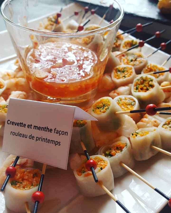 Dégustation du cocktail de mariage