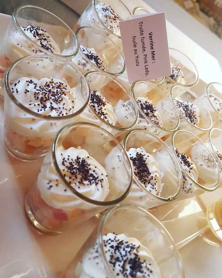 Dégustation du cocktail de mariage