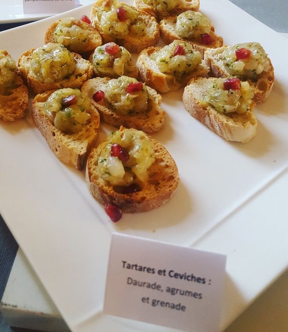 Dégustation du cocktail de mariage