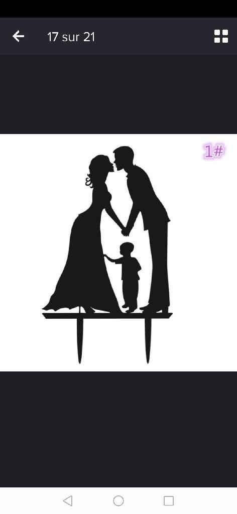 Cake topper famille - 1