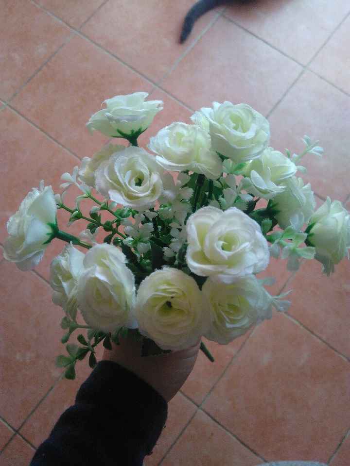  Bouquet de demoiselle d'honneur artificielle - 2