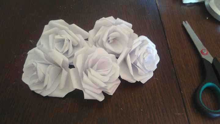  Roses en papier, diy ! - 1