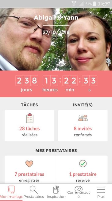 Où en sont vos compteurs Mariages.net ? - 1