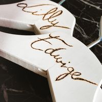 Cintre Bridemaids Pyrogravure - 2