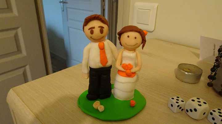 Nos figurines "mariés" fait en pâte fimo