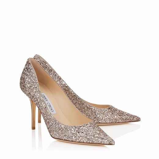Chaussures Paillettes Nude
