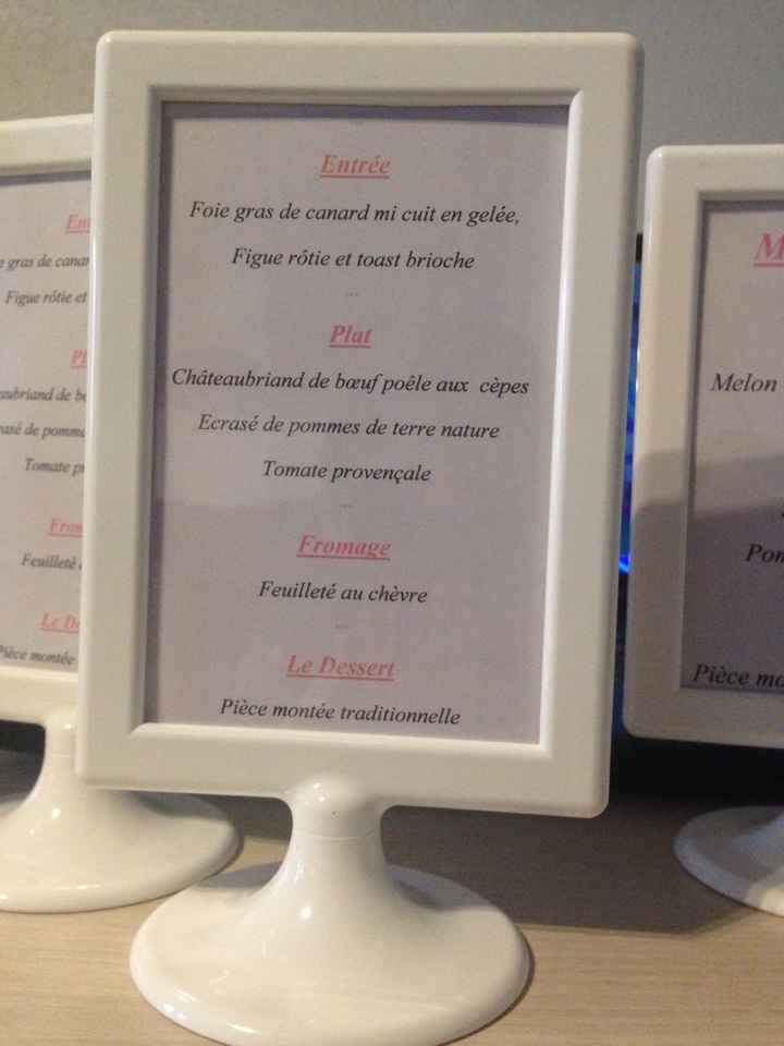 Nom de table + menu - 2