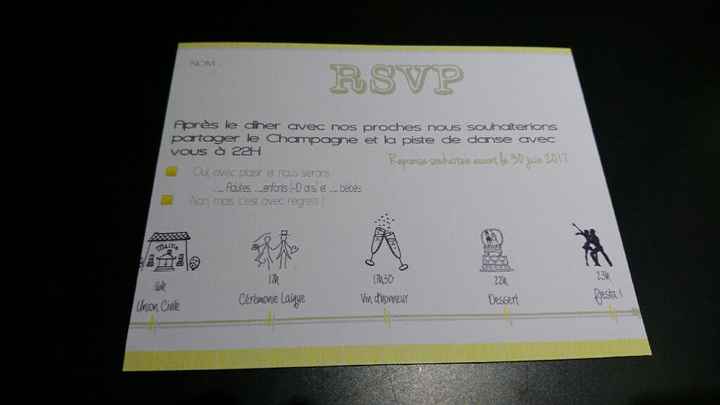 Mon faire part petit budget... - 1