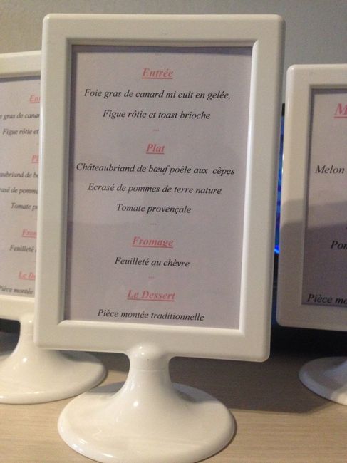 Nom de table + menu - 2