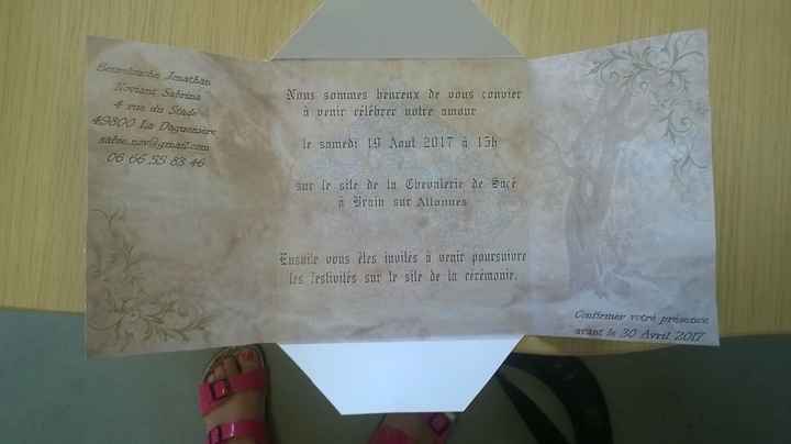 Faire part intérieur