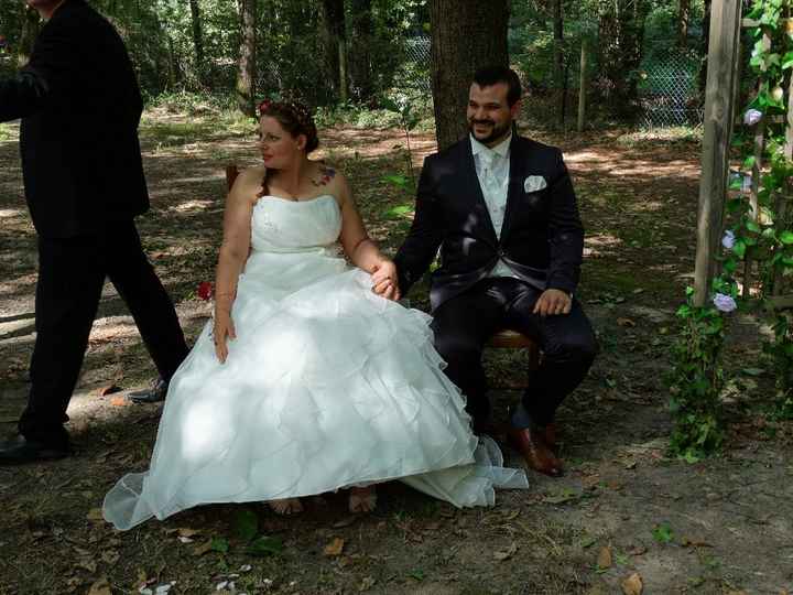 moi et mon mari en début de cérémonie