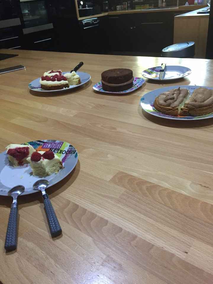 Dégustation des gâteaux