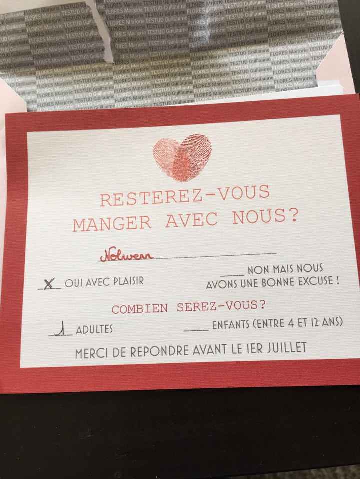 Carton réponse