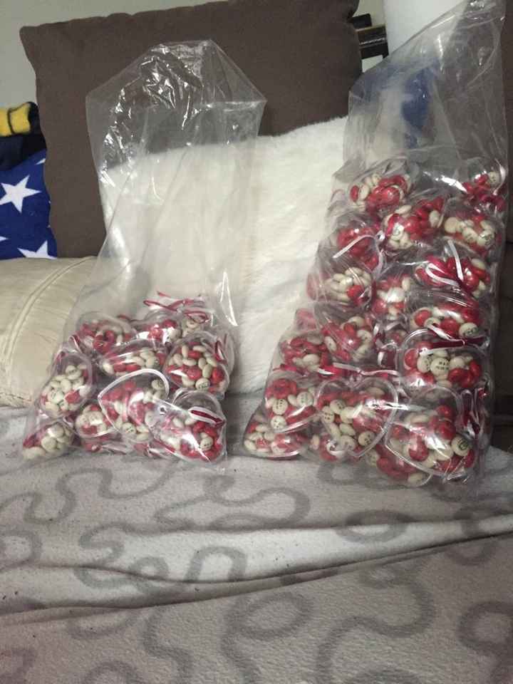 Nos m&m's enfin dans les contenants ! - 1