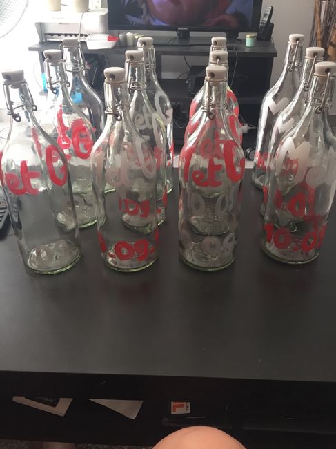 Longueur chemin de table et diy bouteilles d'eau - 3