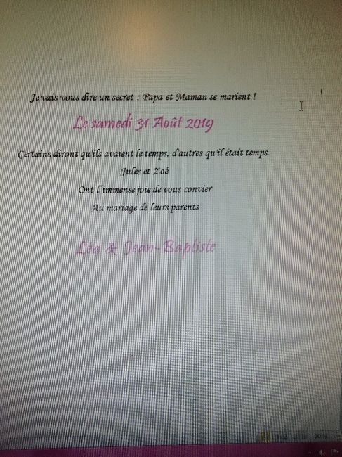 Faire part question, avis - 5