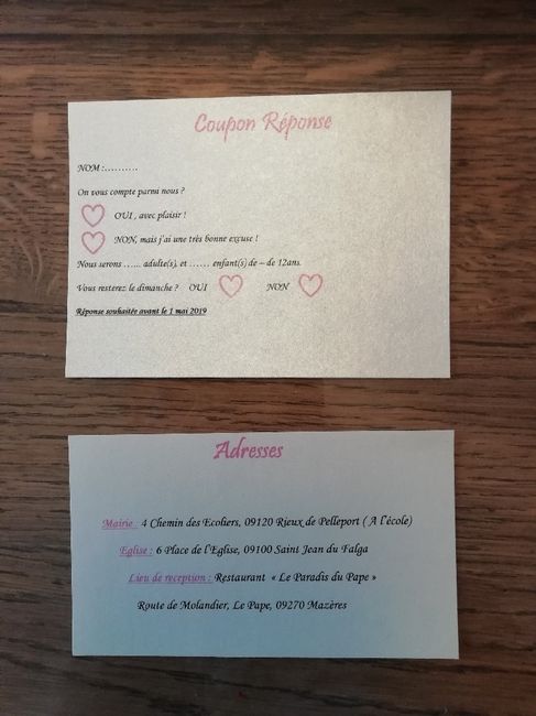 Faire part fini, diy - 6
