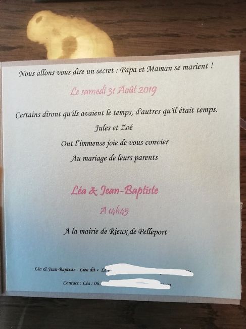 Faire part diy - 3