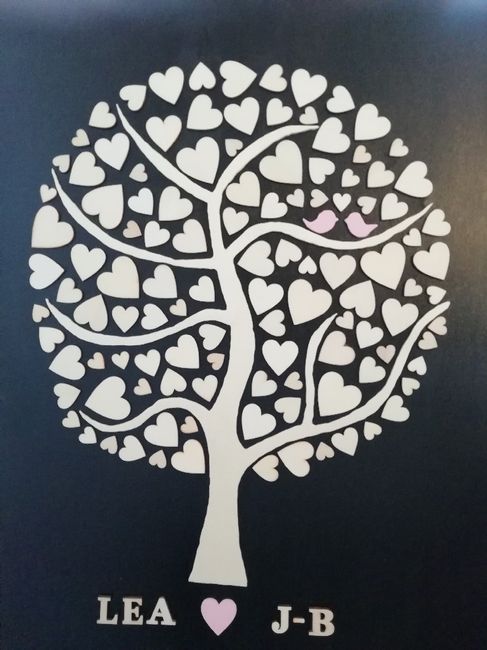Tableau livre d'or et flèche - 3