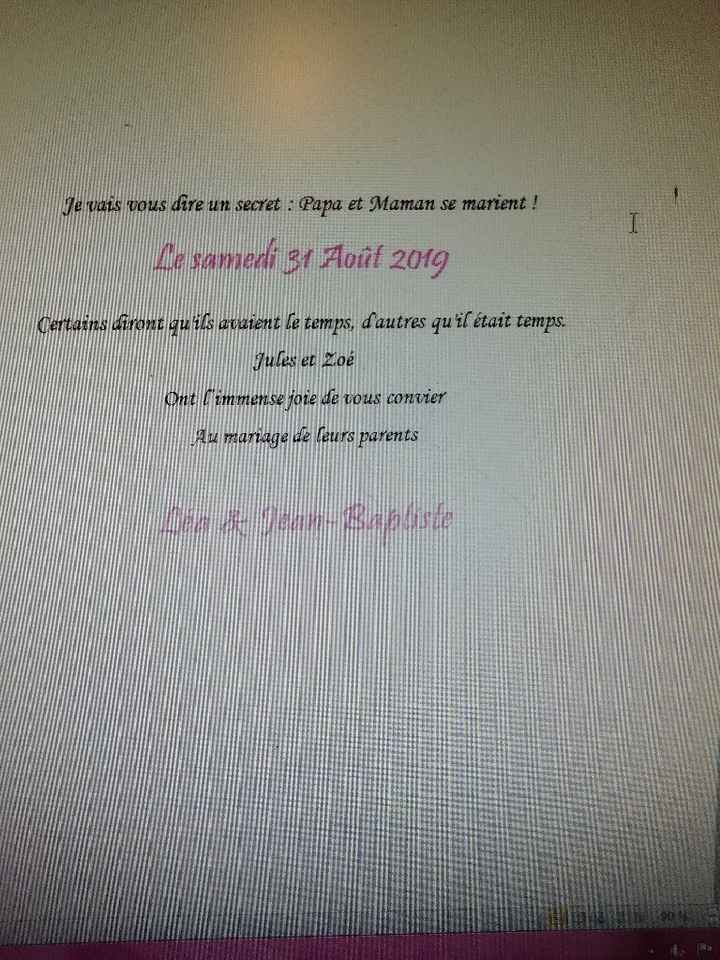 Faire part question, avis - 5