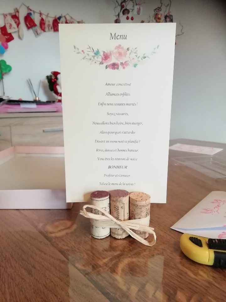 Menu table - 1