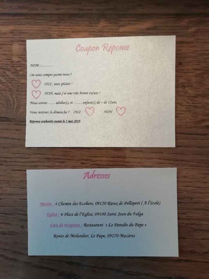 Faire part fini, diy - 6