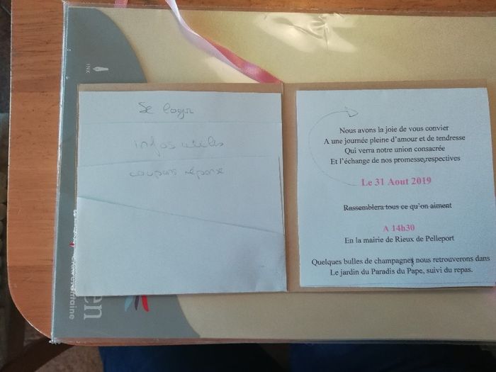 Faire part champêtre brouillon - 2