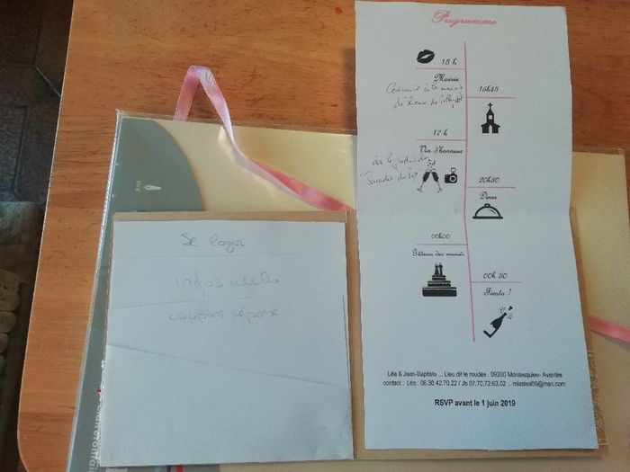 Faire part champêtre brouillon - 3