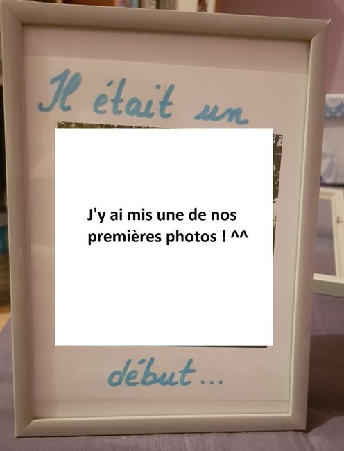 Un cadre photo souvenir