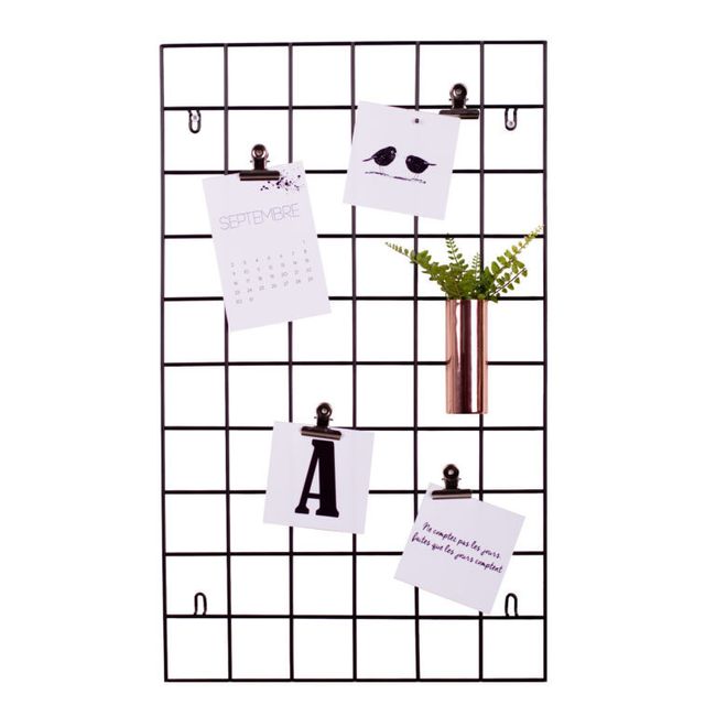 Un support photos sur grille (photo google)